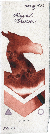 Royal Brown by Rosa Gallery watercolor swatch
