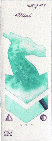 Mint by Rosa Gallery watercolor swatch
