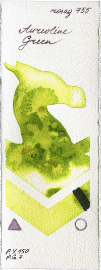 Aureoline Green by Rosa Gallery watercolor swatch