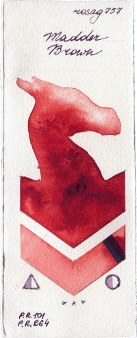 Madder Brown by Rosa Gallery watercolor swatch