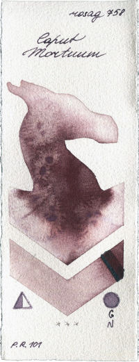 Caput Mortuum by Rosa Gallery watercolor swatch