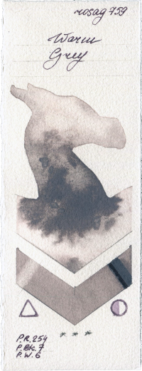 Warm Grey by Rosa Gallery watercolor swatch