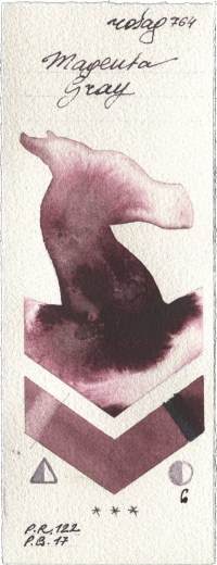 Magenta Gray by Rosa Gallery watercolor swatch