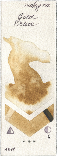 Gold Ochre by Rosa Gallery watercolor swatch