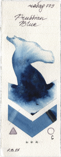 Prussian Blue by Rosa Gallery watercolor swatch
