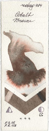 Cobalt Brown by Rosa Gallery watercolor swatch