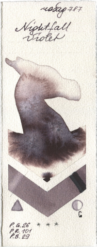 Nightfall Violet by Rosa Gallery watercolor swatch