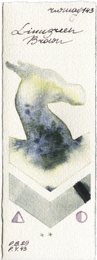 Limugreen Brown by Rockwell watercolor swatch