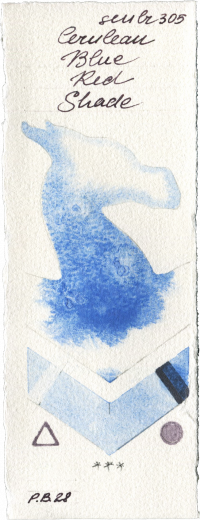 Cerulean Blue Red Shade by Sennelier l Aquarelle watercolor swatch