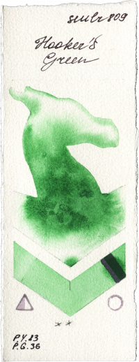 Hookers Green by Sennelier l Aquarelle watercolor swatch