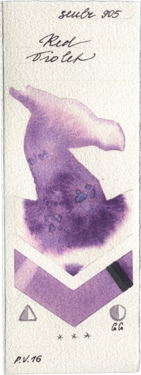 Red Violet by Sennelier l Aquarelle watercolor swatch