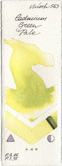 Cadmium Green Pale by Shinhan PWC watercolor swatch