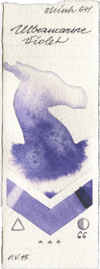 Ultramarine Violet by Shinhan PWC watercolor swatch