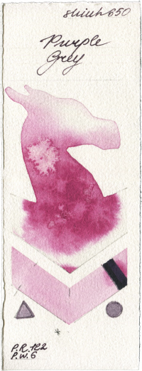 Purple Grey by Shinhan PWC watercolor swatch