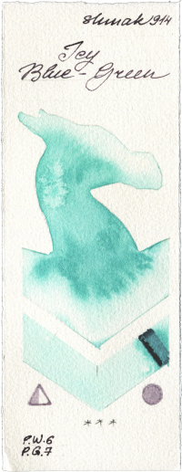 Icy Blue-Green by Shminke Akademie Aquarell watercolor swatch