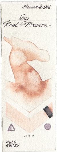 Icy Red-Brown by Shminke Akademie Aquarell watercolor swatch