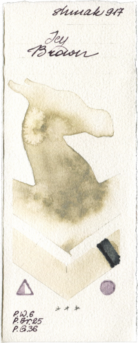 Icy Brown by Shminke Akademie Aquarell watercolor swatch