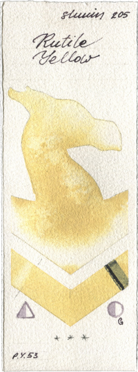 Rutile Yellow by Shminke Horadam Aquarell watercolor swatch