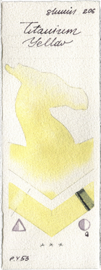 Titanium Yellow by Shminke Horadam Aquarell watercolor swatch