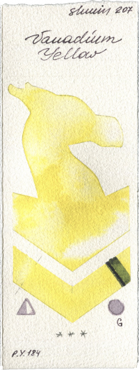 Vanadium Yellow by Shminke Horadam Aquarell watercolor swatch
