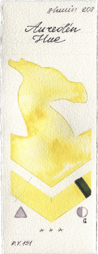 Aureolin Hue by Shminke Horadam Aquarell watercolor swatch