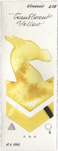 Translucent Yellow by Shminke Horadam Aquarell watercolor swatch