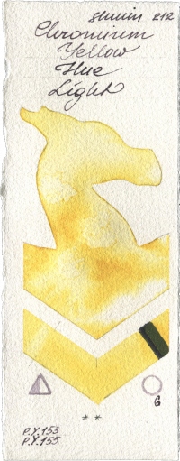 Chromium Yellow Hue Light by Shminke Horadam Aquarell watercolor swatch