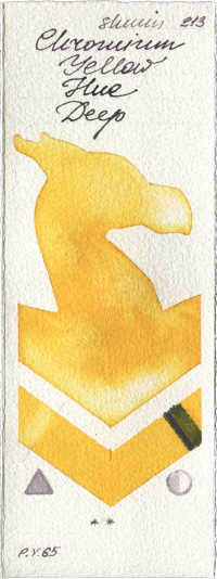 Chrome Yellow Deep LF (Chromium Yellow Hue Deep) by Shminke Horadam Aquarell watercolor swatch