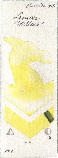 Lemon Yellow by Shminke Horadam Aquarell watercolor swatch