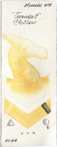 Turner‘s Yellow by Shminke Horadam Aquarell watercolor swatch