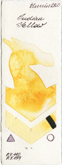 Indian Yellow by Shminke Horadam Aquarell watercolor swatch