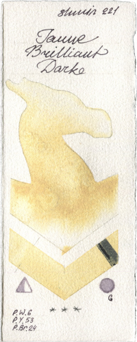 Brilliant Yellow Dark (Jaune Brilliant Dark) by Shminke Horadam Aquarell watercolor swatch