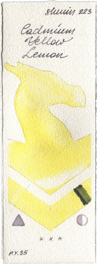 Cadmium Yellow Lemon by Shminke Horadam Aquarell watercolor swatch