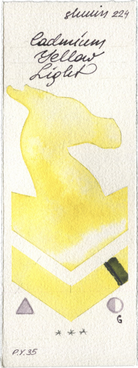 Cadmium Yellow Light by Shminke Horadam Aquarell watercolor swatch