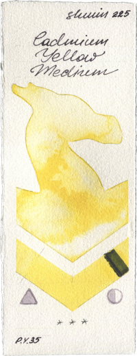 Cadmium Yellow Medium by Shminke Horadam Aquarell watercolor swatch