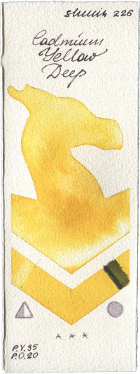 Cadmium Yellow Deep by Shminke Horadam Aquarell watercolor swatch