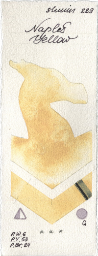 Naples Yellow by Shminke Horadam Aquarell watercolor swatch