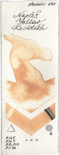 Naples Yellow Reddish by Shminke Horadam Aquarell watercolor swatch
