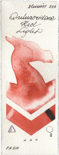 Quinacridone Red Light by Shminke Horadam Aquarell watercolor swatch