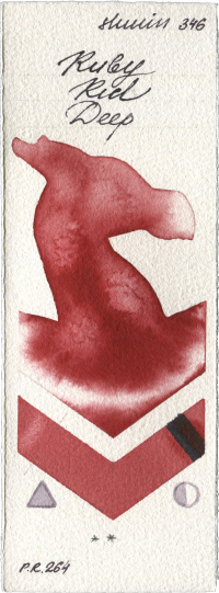 Ruby Red Deep by Shminke Horadam Aquarell watercolor swatch