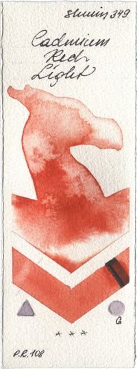 Cadmium Red Light by Shminke Horadam Aquarell watercolor swatch