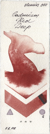 Cadmium Red Deep by Shminke Horadam Aquarell watercolor swatch