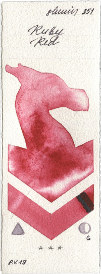 Ruby Red by Shminke Horadam Aquarell watercolor swatch