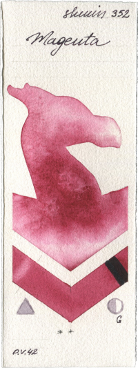 Magenta by Shminke Horadam Aquarell watercolor swatch