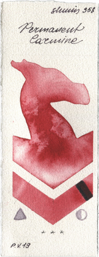 Permanent Carmine by Shminke Horadam Aquarell watercolor swatch