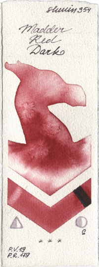 Madder Red Dark by Shminke Horadam Aquarell watercolor swatch