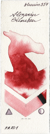 Alizarin Crimson by Shminke Horadam Aquarell watercolor swatch