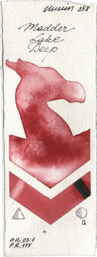 Madder Lake Deep by Shminke Horadam Aquarell watercolor swatch