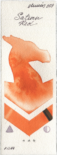 Saturn Red by Shminke Horadam Aquarell watercolor swatch