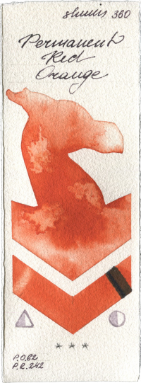 Permanent Red Orange by Shminke Horadam Aquarell watercolor swatch